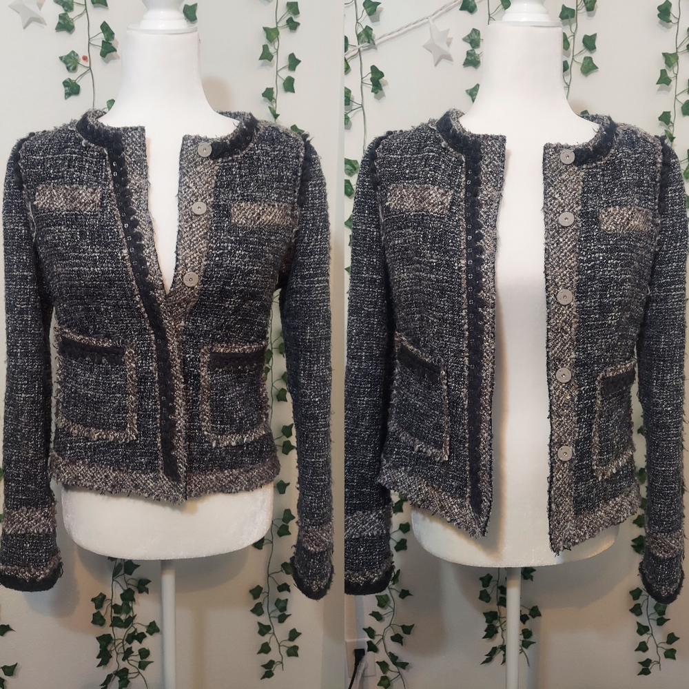 Rebecca Taylor Tweed Jacket Size 6